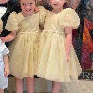AZAZIE Champagne Flower Girl Dress